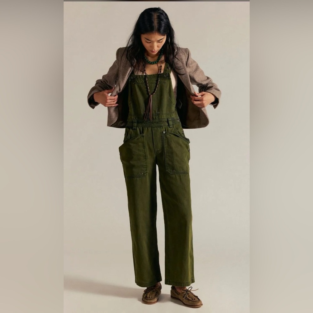NWOT FREE PEOPLE WE THE FREE JUST IN TIME OVERALLS